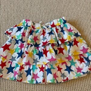 Colorful Star Print Kids Skirt